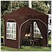 Tenda per feste a pop-up 192 x 192 x 245 cm Marrone - Foto miniatura 2