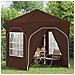 Tenda per feste a pop-up 192 x 192 x 245 cm Marrone - Foto miniatura 3