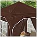 Tenda per feste a pop-up 192 x 192 x 245 cm Marrone - Foto miniatura 4