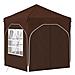 Tenda per feste a pop-up 192 x 192 x 245 cm Marrone - Foto miniatura 5