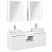 Set di Armadi da Bagno 5 pcs Bianco Legno ingegnerizzato - Foto miniatura 1