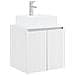 Set di Armadi da Bagno 5 pcs Bianco Legno ingegnerizzato - Foto miniatura 5