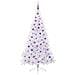 Albero di Natale artificiale Bianco 210 cm PVC e Acciaio - Foto miniatura 3