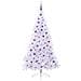 Albero di Natale artificiale Bianco 210 cm PVC e Acciaio - Foto miniatura 4