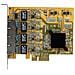 Adattatore Scheda di Rete Ethernet Gigabit PCI express PCIe NIC a 4 porte - Foto miniatura 4