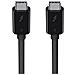 F2CD084BT0.8MBK Cavo Thunderbolt 3 da 100 W, da USB-C a USB-C, 0.8 m, Nero - Foto miniatura 3