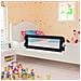 Sponde Letto Di Sicurezza Bambini Grigio 120x42cm Poliestere - Foto miniatura 1