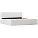 Giroletto Con Contenitore Idraulico Bianco Similpelle 160x200 Cm - Foto miniatura 2