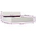 Giroletto Con Contenitore Idraulico Bianco Similpelle 160x200 Cm - Foto miniatura 5