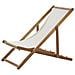 Sedia A Sdraio In Legno Acacia Chiaro Anzio - Foto miniatura 11