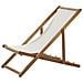 Sedia A Sdraio In Legno Acacia Chiaro Anzio - Foto miniatura 9