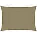 Parasole a Vela Oxford Rettangolare 3x5 m Beige - Foto miniatura 1