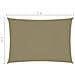 Parasole a Vela Oxford Rettangolare 3x5 m Beige - Foto miniatura 6