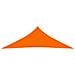 Parasole a Vela Oxford Triangolare 5x5x6 m Arancione - Foto miniatura 3
