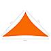 Parasole a Vela Oxford Triangolare 5x5x6 m Arancione - Foto miniatura 6