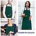 2 Confezioni Grembiule Da Cucina Impermeabile Regolabile Chef Grembiule Con Tasche Per La Casa Ristorante Artigianato Giardino Barbecue Scuola Coffee House Grembiule Uomo Donna - Foto miniatura 3