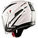 Moto Casco Jet Scooter Doppia Visiera Ece22-05 Certificato Bianco Argento L - Foto miniatura 9