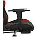 Sedia Da Gaming Con Poggiapiedi Nero E Rosso Vino In Similpelle - Foto miniatura 4
