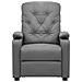 Poltrona Reclinabile Elettrica Grigia In Similpelle - Foto miniatura 3