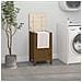 Contenitore Per Bucato Miele 44x44x76 Cm Legno Massello Pino - Foto miniatura 1