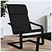 Sedia Relax Nera In Tessuto - Foto miniatura 1