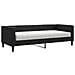 Divano Letto Con Materasso Nero 80x200 Cm In Tessuto - Foto miniatura 1