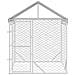 Cuccia Cani Da Esterno Tetto Argento 2x2x2,5 M Acciaio Zincato - Foto miniatura 4