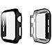 Cover Per Apple Watch 38mm Protezione Completa Con Vetro Temperato, Nero Transparente - Foto miniatura 1