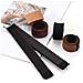 2 Nuovi Strumenti Per Acconciature Twist Francesi Per Creare Panini Per Capelli Dark Coffee - Foto miniatura 3