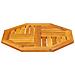 Piano Per Tavolo 60x60x2 Cm Ottagonale Legno Massello Di Acacia - Foto miniatura 3