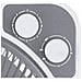 Ventilatore a Terra BF3035 con 3 Livelli di Velocità Timer 60 Minuti Rotante 360° Potenza 45 W Colore Bianco / Grigio - Foto miniatura 3