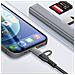 Hub Usb-c E Lightning Otg 1x Usb-c + 2x Usb + Lettore Scheda Sd / Tf, Nero - Foto miniatura 4