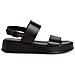 Black Casual Open Sandals Sandali Pelle Scarpe Donna Nero Eu 41, 1-28238-42 001 - Foto miniatura 2