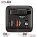 GaN Charger 65W Universale Nero AC Ricarica rapida Interno - Foto miniatura 8