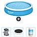 Piscina Fuori Terra - In Giro - 366x76 Cm - Blu - Include Accessori Coordinati Cb39 - Foto miniatura 1