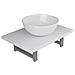 Set Mobili Da Bagno 2 Pz Ceramica Bianco - Foto miniatura 1