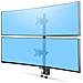 StarTech.com Supporto da scrivania per 2 monitor impilati verticalmente, doppio 49", capacità totale 32 kg, morsetto a C, sistema VESA a sgancio rapido, schermo panoramico 16:9/ultrawide 32:9, TAA - Foto miniatura 1