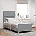 Rete letto  Grigio chiaro 90x200 cm Tessuto - Foto miniatura 2