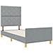 Rete letto  Grigio chiaro 90x200 cm Tessuto - Foto miniatura 6
