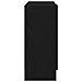 Credenza Nera in Rovere 120x30,5x70 cm in Legno Ingegnerizzato - Foto miniatura 7