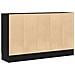 Credenza Nera in Rovere 120x30,5x70 cm in Legno Ingegnerizzato - Foto miniatura 8