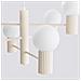 Lampadario Halo 6 Beige Sl. 1831 - Moderno Lampadario Beige 230x64x64 Cm - Foto miniatura 5