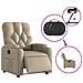 Poltrona Reclinabile Elettrica Cappuccino in Similpelle - Foto miniatura 6