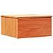 Comodino Cera marrone 37 x 35 x 18.5 cm Legno di pino massello - Foto miniatura 1