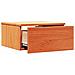 Comodino Cera marrone 37 x 35 x 18.5 cm Legno di pino massello - Foto miniatura 5