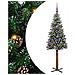 Albero di Natale snodato con 150 LED con supporto Verde 150 cm - Foto miniatura 1