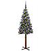 Albero di Natale snodato con 150 LED con supporto Verde 150 cm - Foto miniatura 3