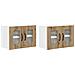 Pensile cucina 2 pcs Rovere artigianale 60 x 31 x 40 cm - Foto miniatura 1