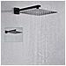 Set miscelatore doccia, Blackswan, tipo M73.44, modello nero opaco, misura 40 cm - Foto miniatura 3