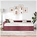 Struttura Letto Angolare con Materasso 2 pcs Grigio Tessuto - Foto miniatura 3